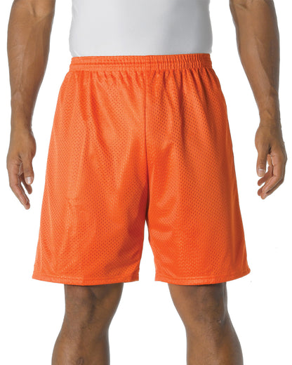 Unisex Nine Inch Inseam Mesh Short - Athletic Orange