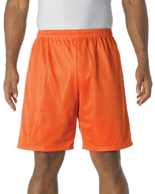 Unisex Nine Inch Inseam Mesh Short - Athletic Orange