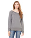 Bella + Canvas 7501 - Women's Sponge Fleece Wide Neck Sweatshirt - Heather Deep