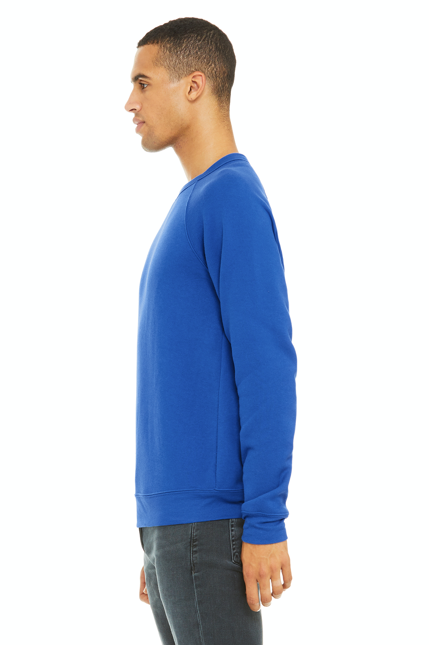 Unisex Sponge Fleece Raglan Sweatshirt - True Royal