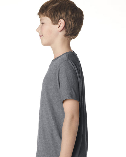 Youth Triblend Crew - Premium Heather