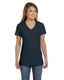 Hanes S04V - Women's Perfect-T Short Sleeve V-neck - Vintage Black