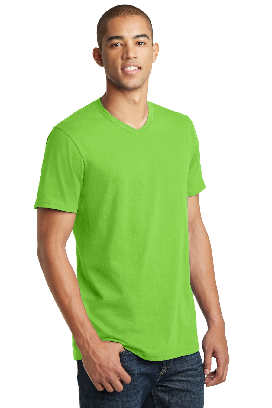 Unisex The Concert Tee V-Neck - Neon Green