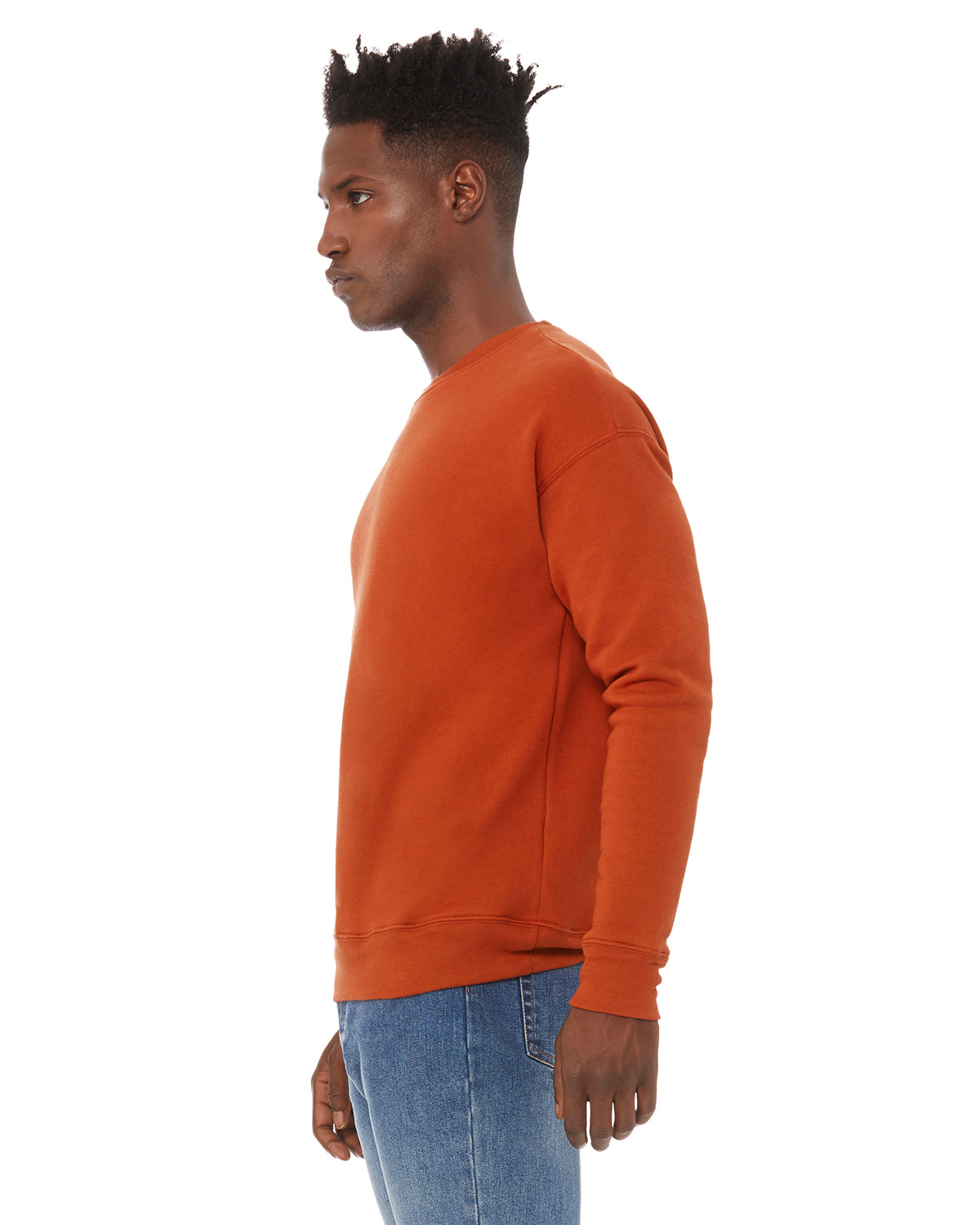 Unisex Drop Shoulder Fleece - Brick