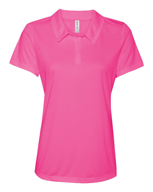 Women's Performance 3-Button Sport Shirt - Sport Charity Pink
