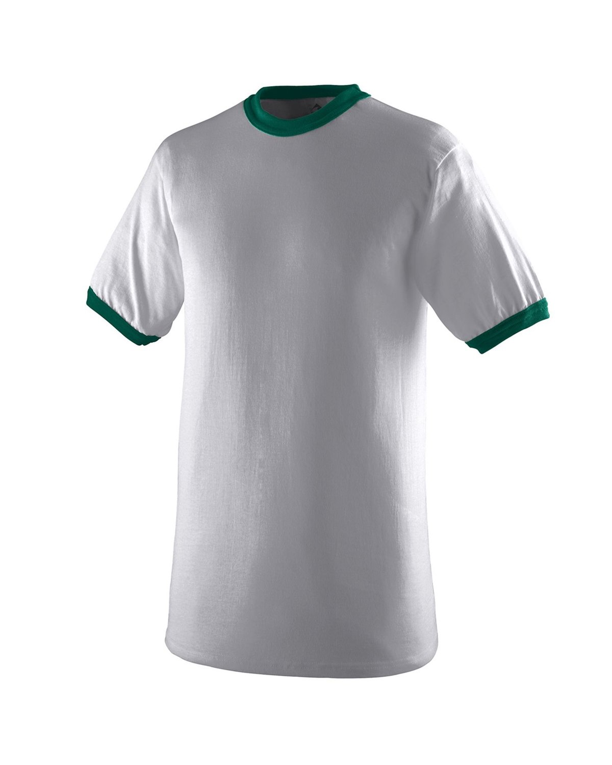 50/50 Ringer T-Shirt - Athletic Heather / Dark Green