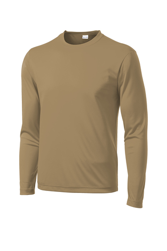 Unisex Long Sleeve PosiCharge Competitor Tee - Coyote Brown