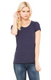 Bella + Canvas B1003 - Women's Baby Rib Scoopneck Tee - Navy