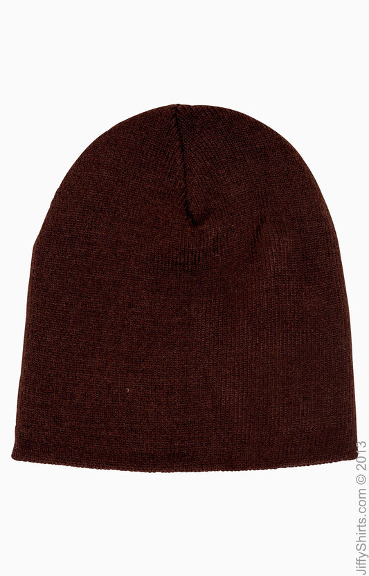 Unisex Knit Beanie - Brown