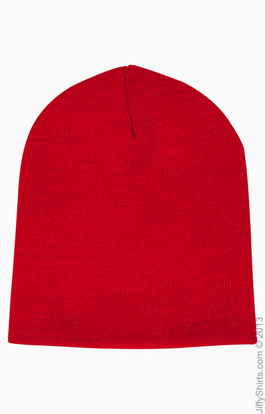Unisex Knit Beanie - Red