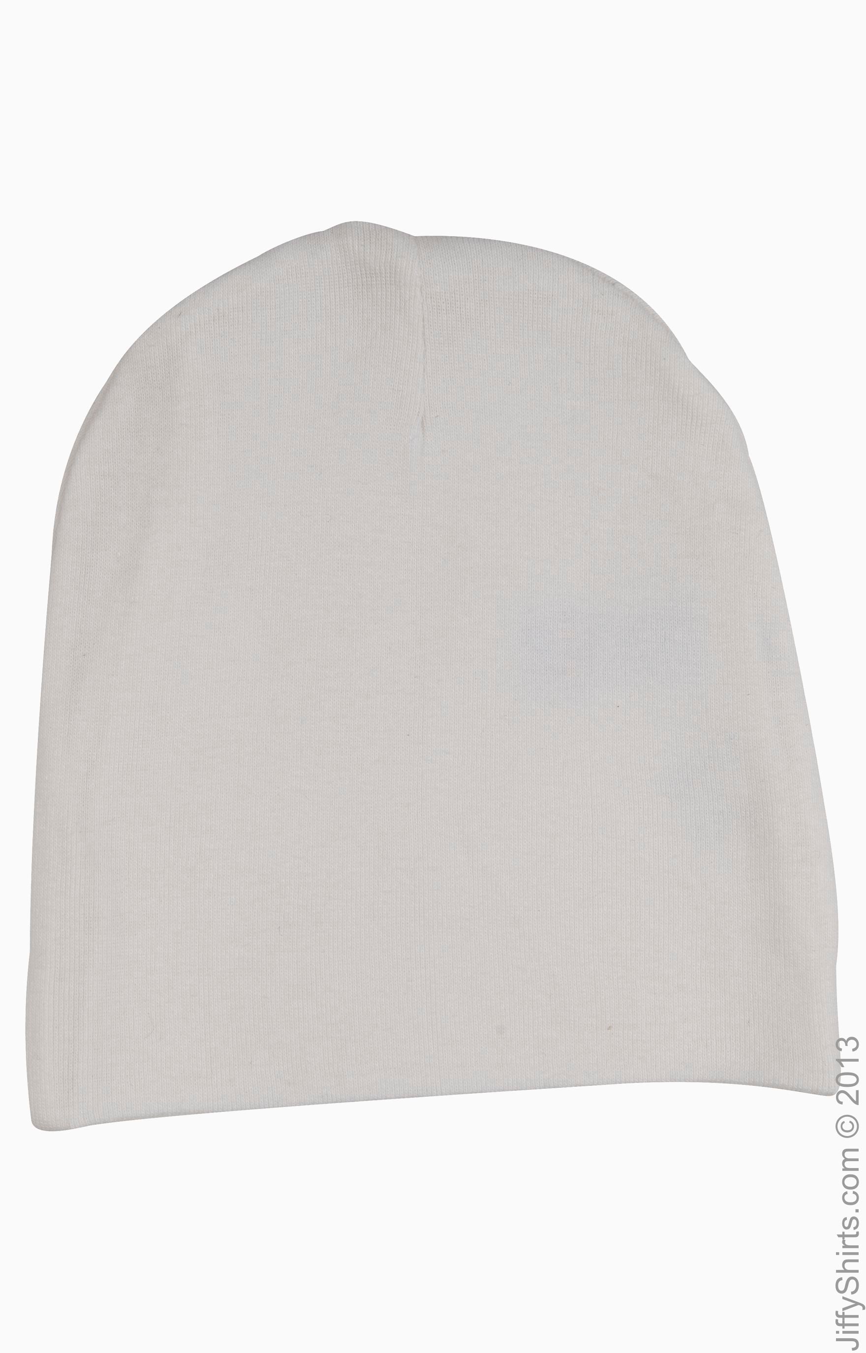 Infant Baby Rib Cap - White
