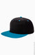Yupoong 6089 - Unisex 6-Panel Structured Flat Visor Classic Snapback - Black / Teal