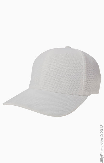 Unisex Cool & Dry Piqué Mesh Cap - White