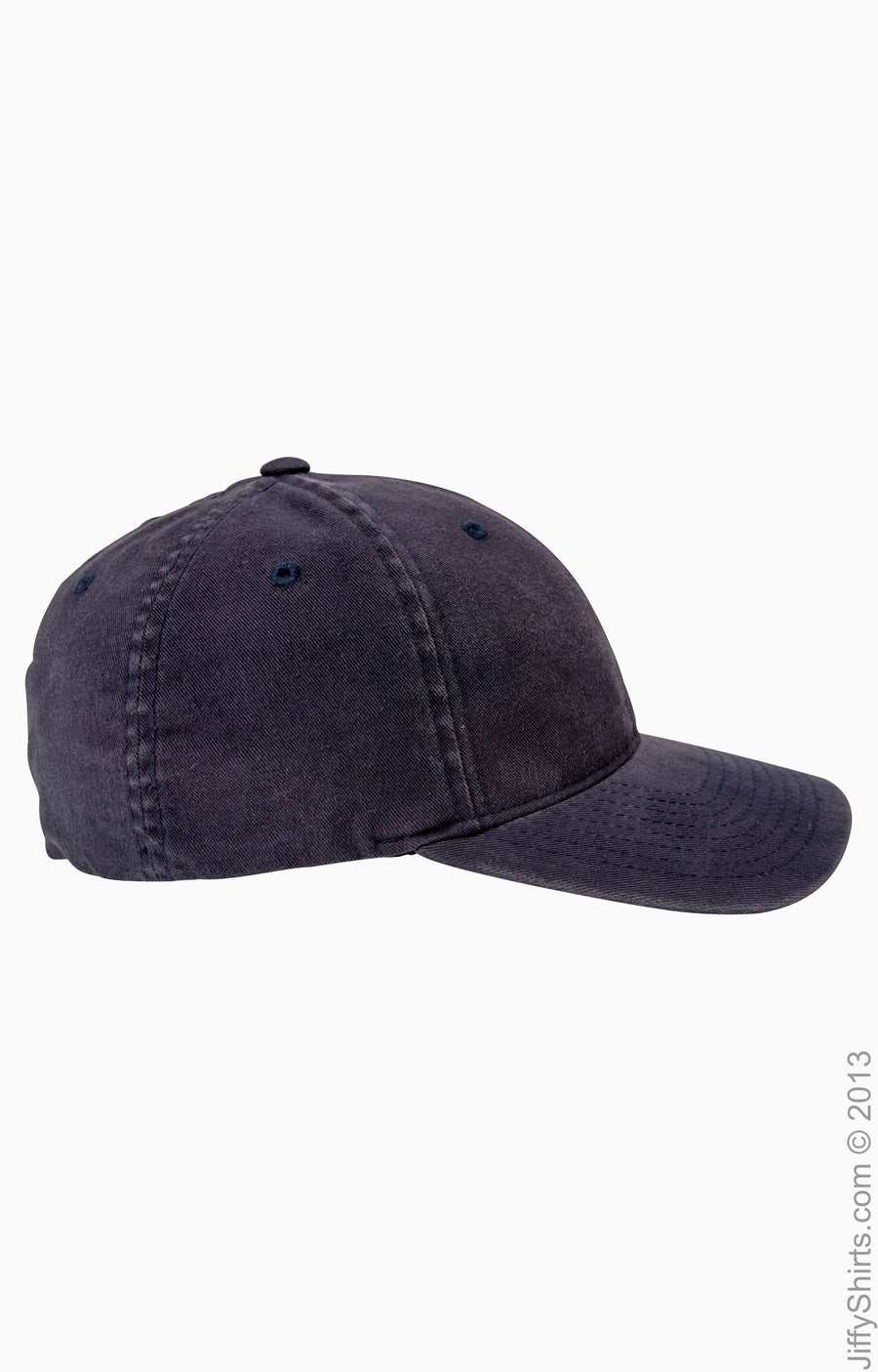 Unisex Garment-Washed Cotton Cap - Navy