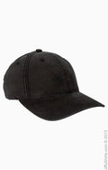 Unisex Garment-Washed Cotton Cap - Black