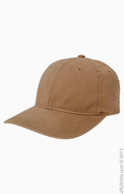 Unisex Garment-Washed Cotton Cap - Khaki