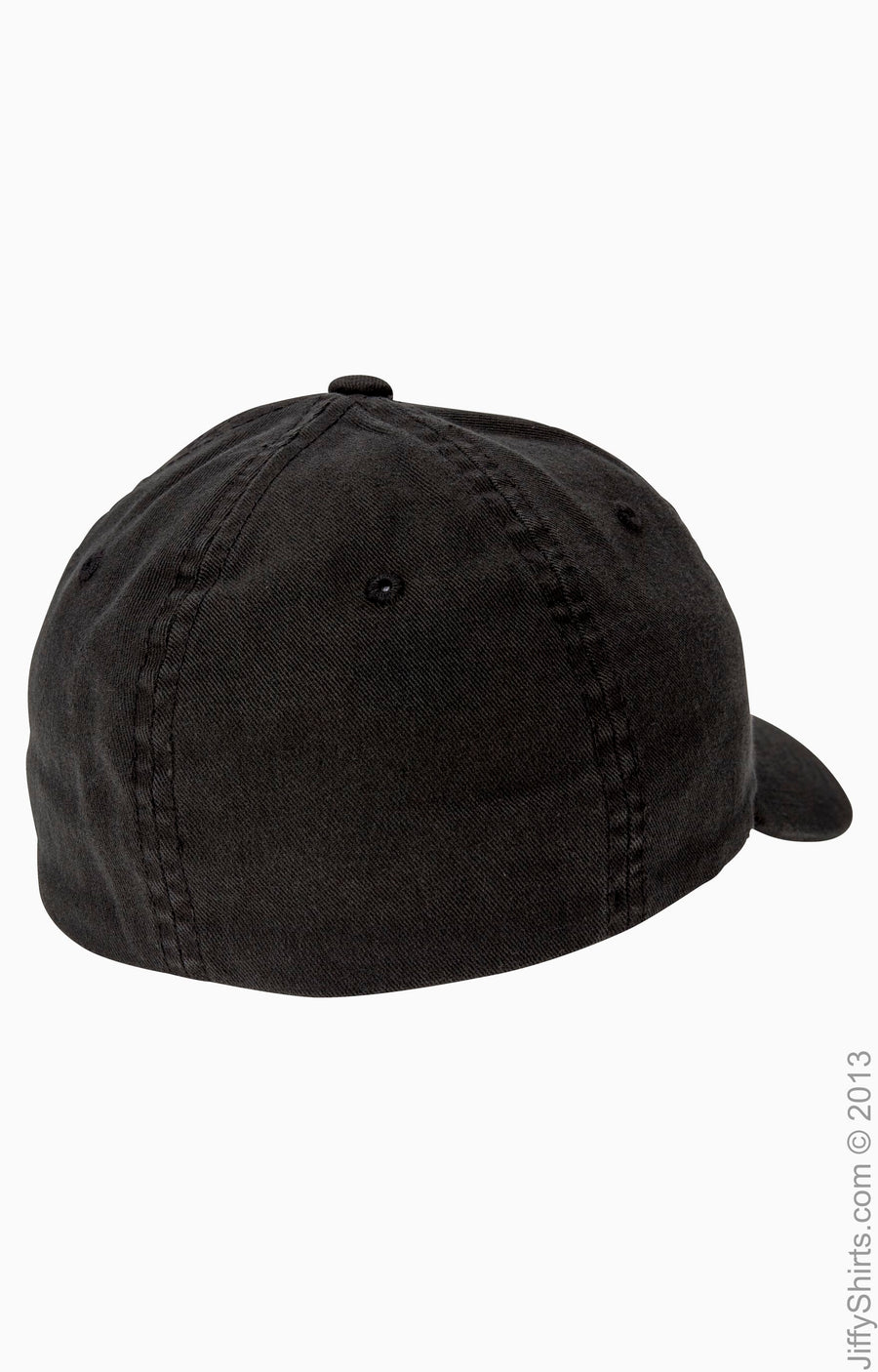 Unisex Garment-Washed Cotton Cap - Black