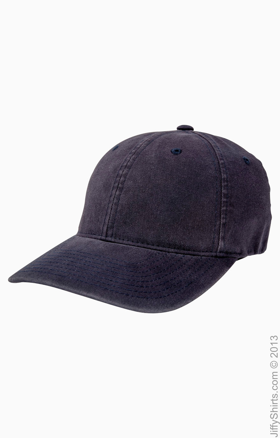 Unisex Garment-Washed Cotton Cap - Navy