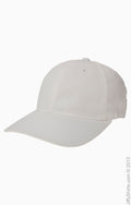 Unisex Garment-Washed Cotton Cap - White