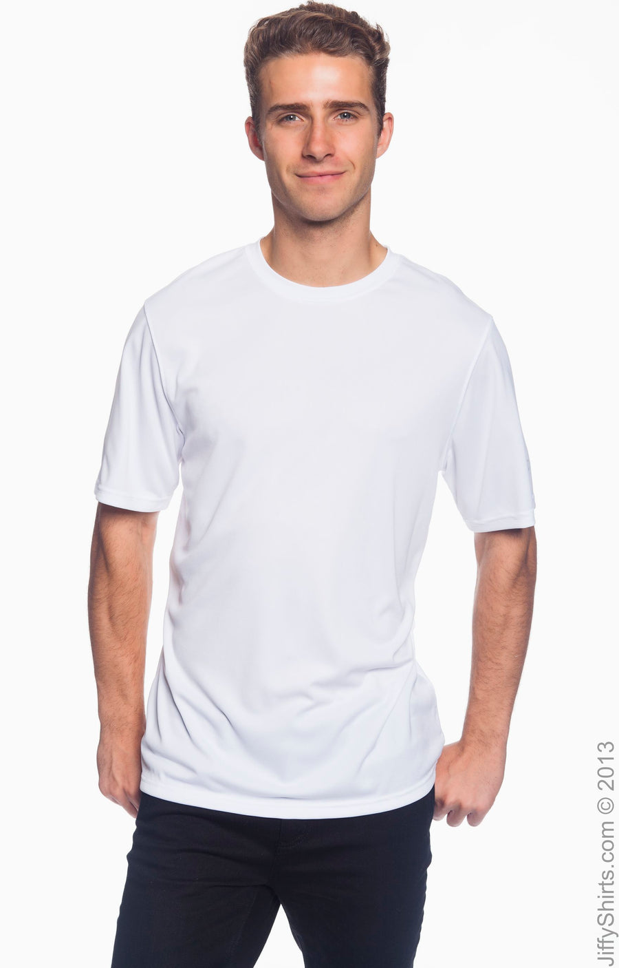 Unisex Double Dry® Interlock T-Shirt - White