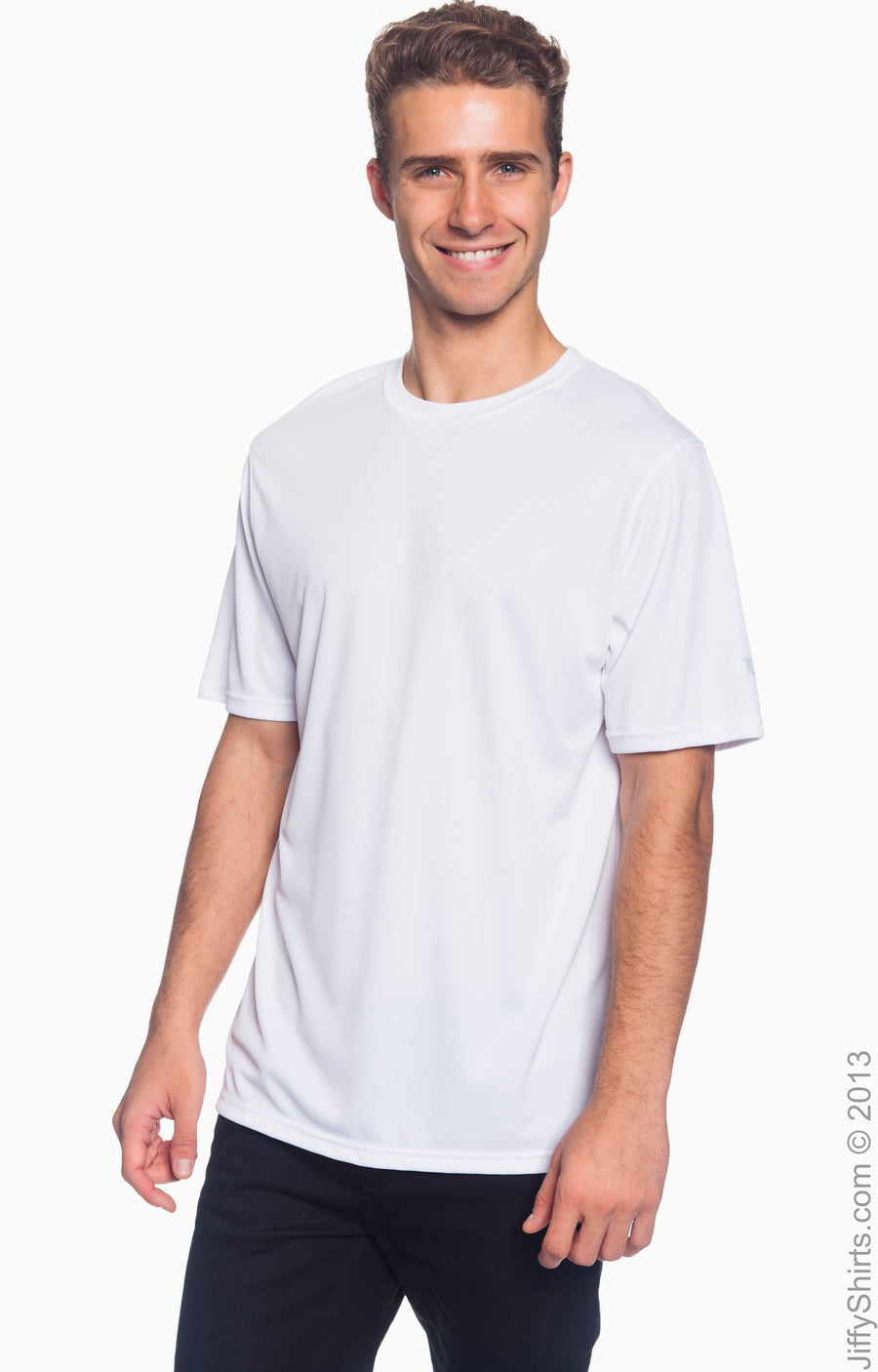 Unisex Double Dry® Interlock T-Shirt - White