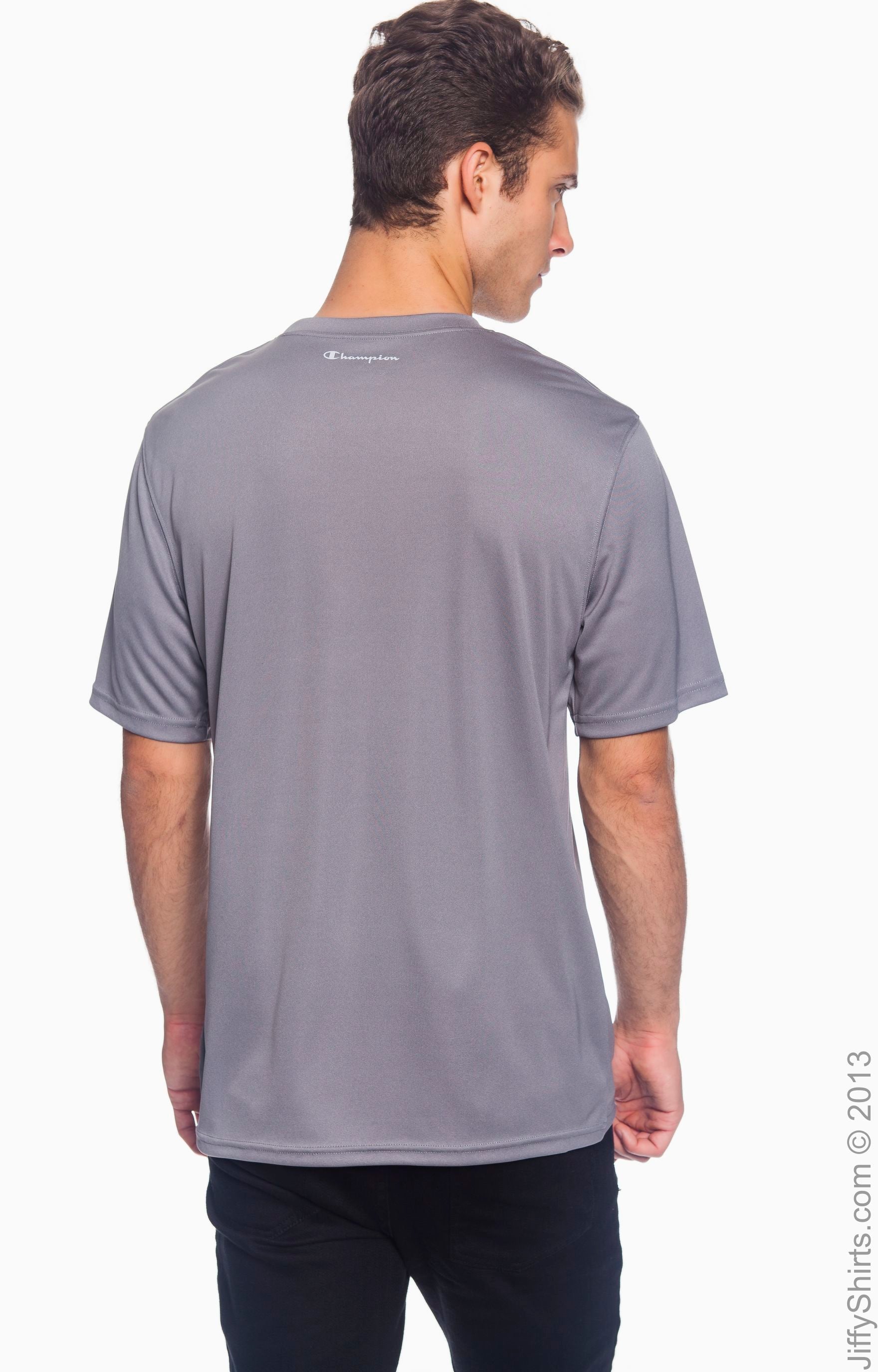 Unisex Double Dry® Interlock T-Shirt - Stone Gray