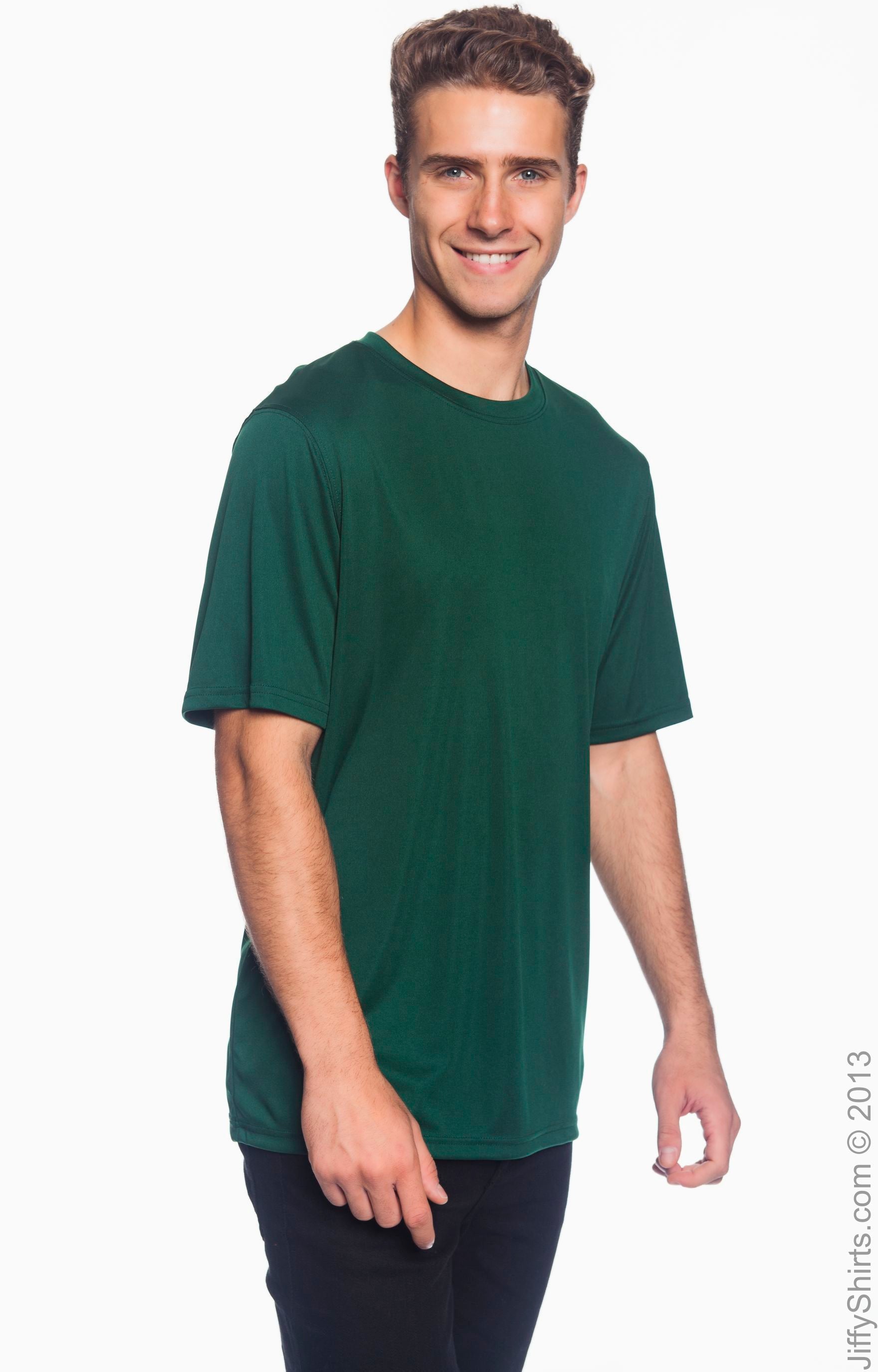 Unisex Double Dry® Interlock T-Shirt - Dark Green
