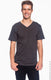 Anvil 982 - Unisex Lightweight V-Neck T-Shirt - Smoke