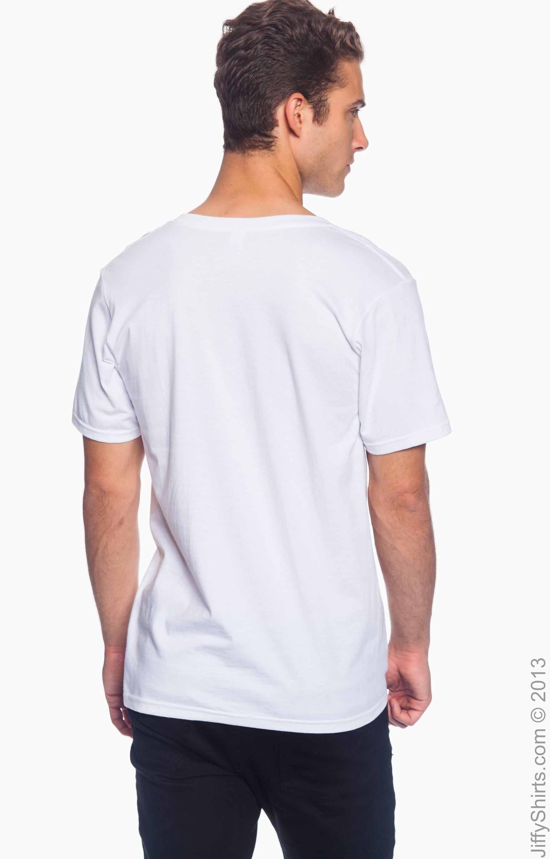 Unisex Lightweight V-Neck T-Shirt - White