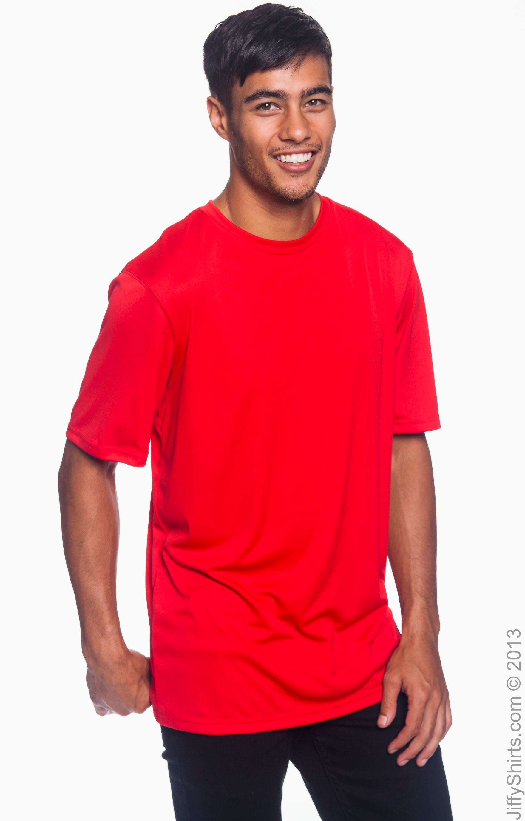 Unisex Double Dry® Interlock T-Shirt - Scarlet