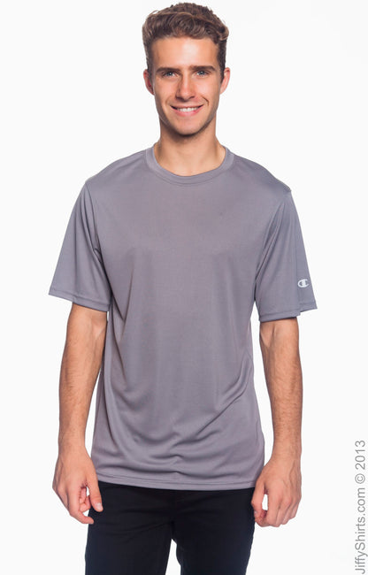 Unisex Double Dry® Interlock T-Shirt - Stone Gray