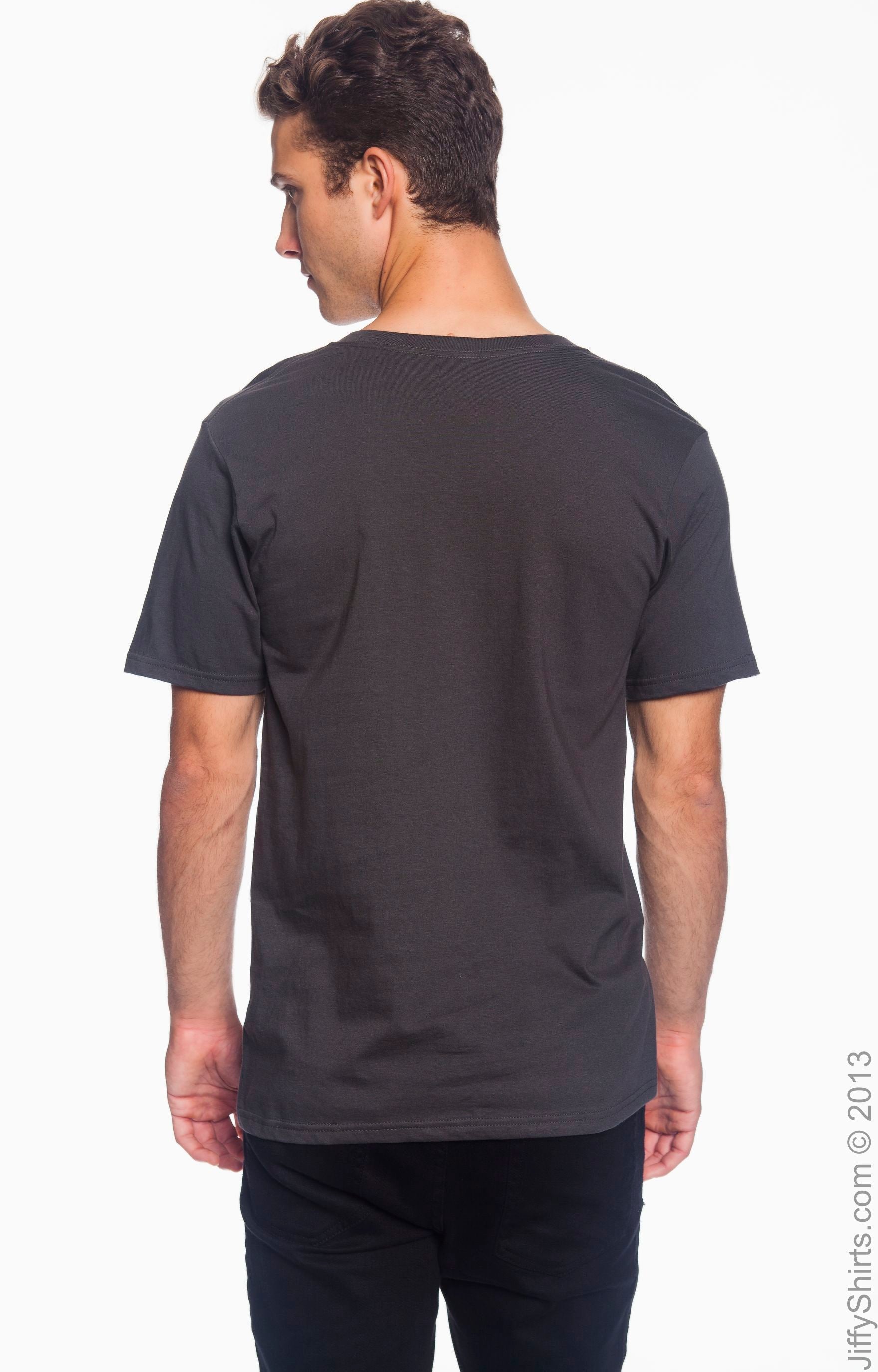 Unisex Lightweight V-Neck T-Shirt - Smoke