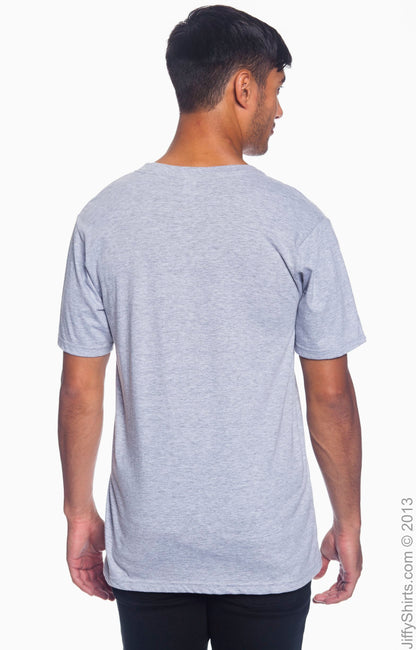 Unisex Lightweight V-Neck T-Shirt - Heather Gray