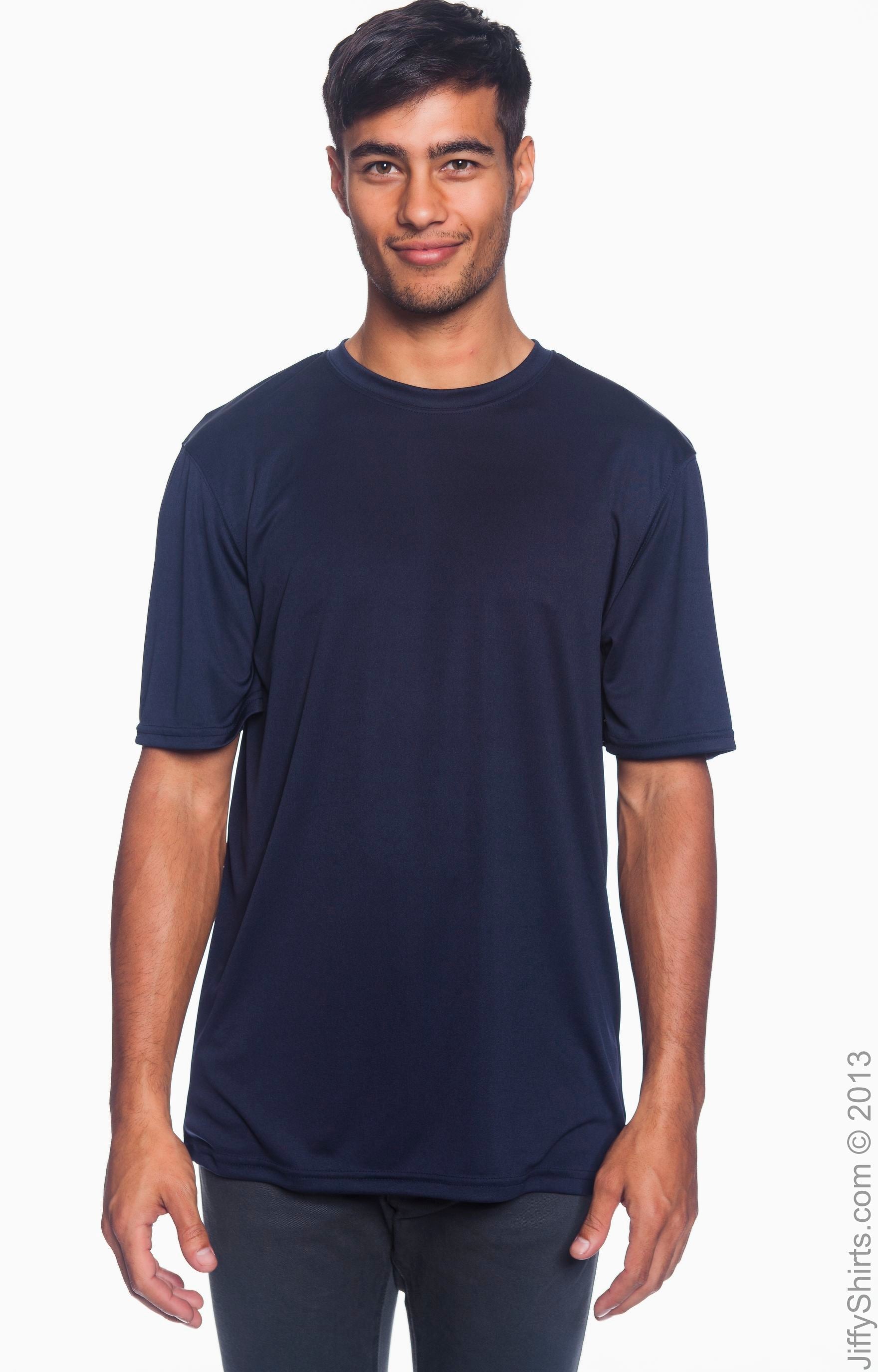 Unisex Double Dry® Interlock T-Shirt - Navy