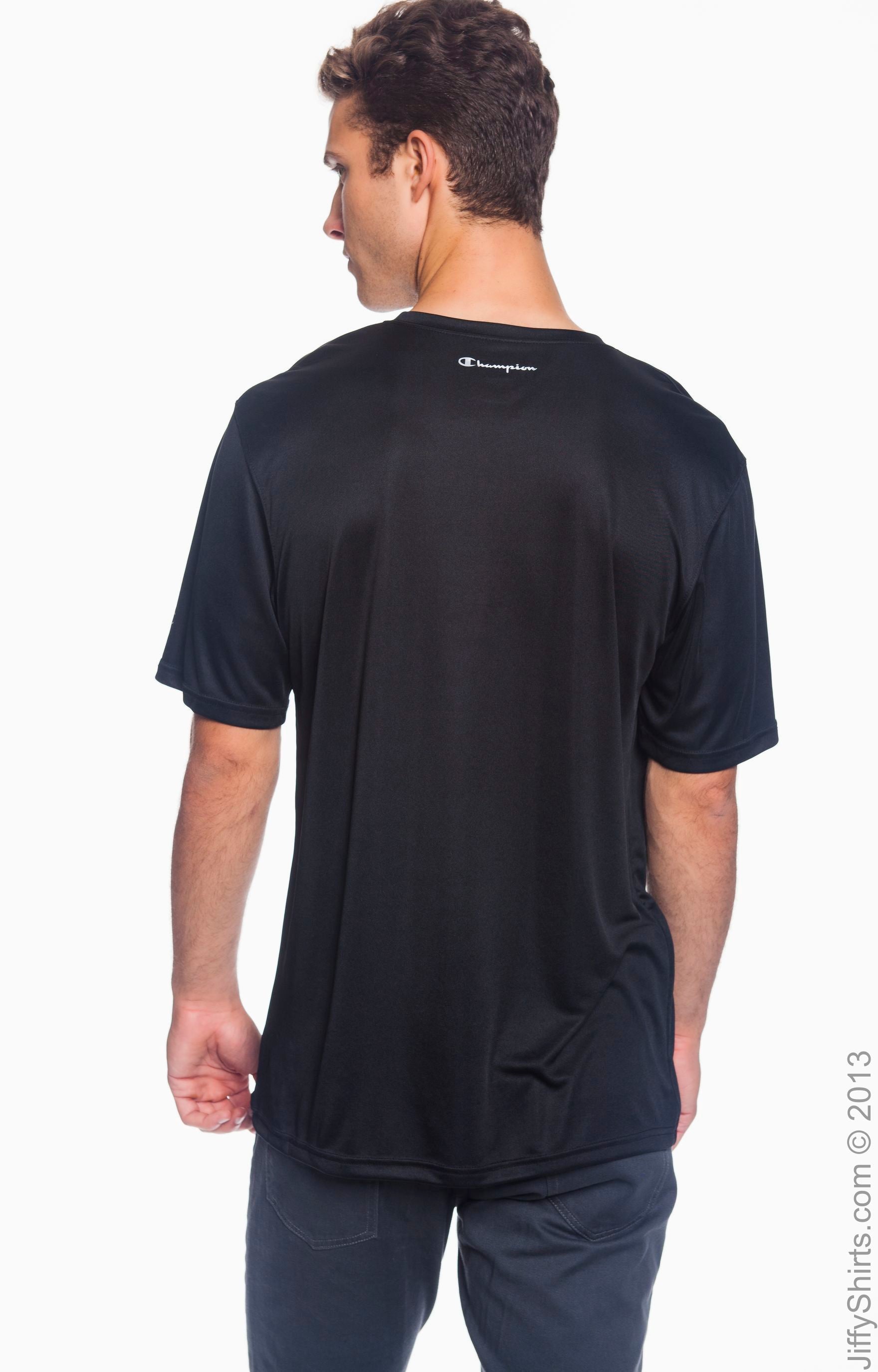 Unisex Double Dry® Interlock T-Shirt - Black