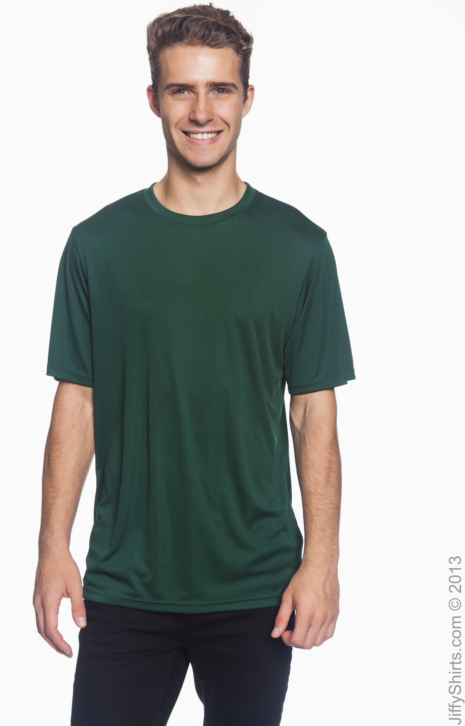 Unisex Double Dry® Interlock T-Shirt - Dark Green