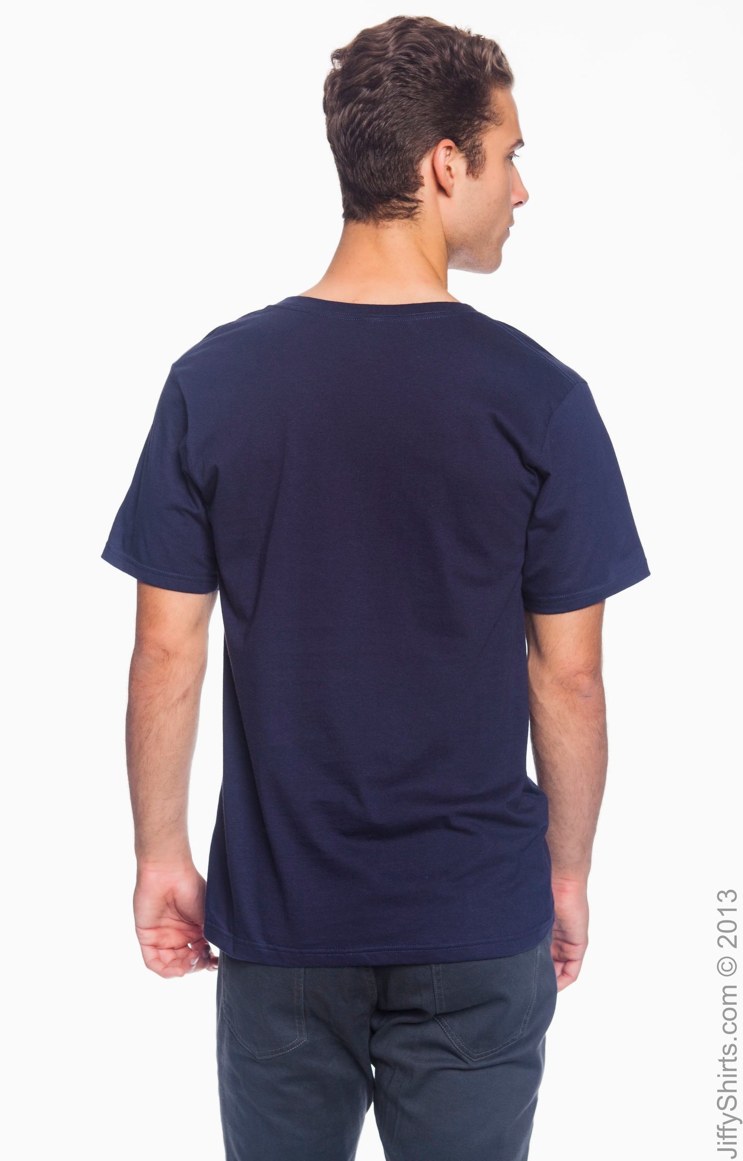 Unisex Lightweight V-Neck T-Shirt - Navy
