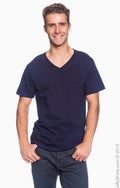 Unisex Lightweight V-Neck T-Shirt - Navy