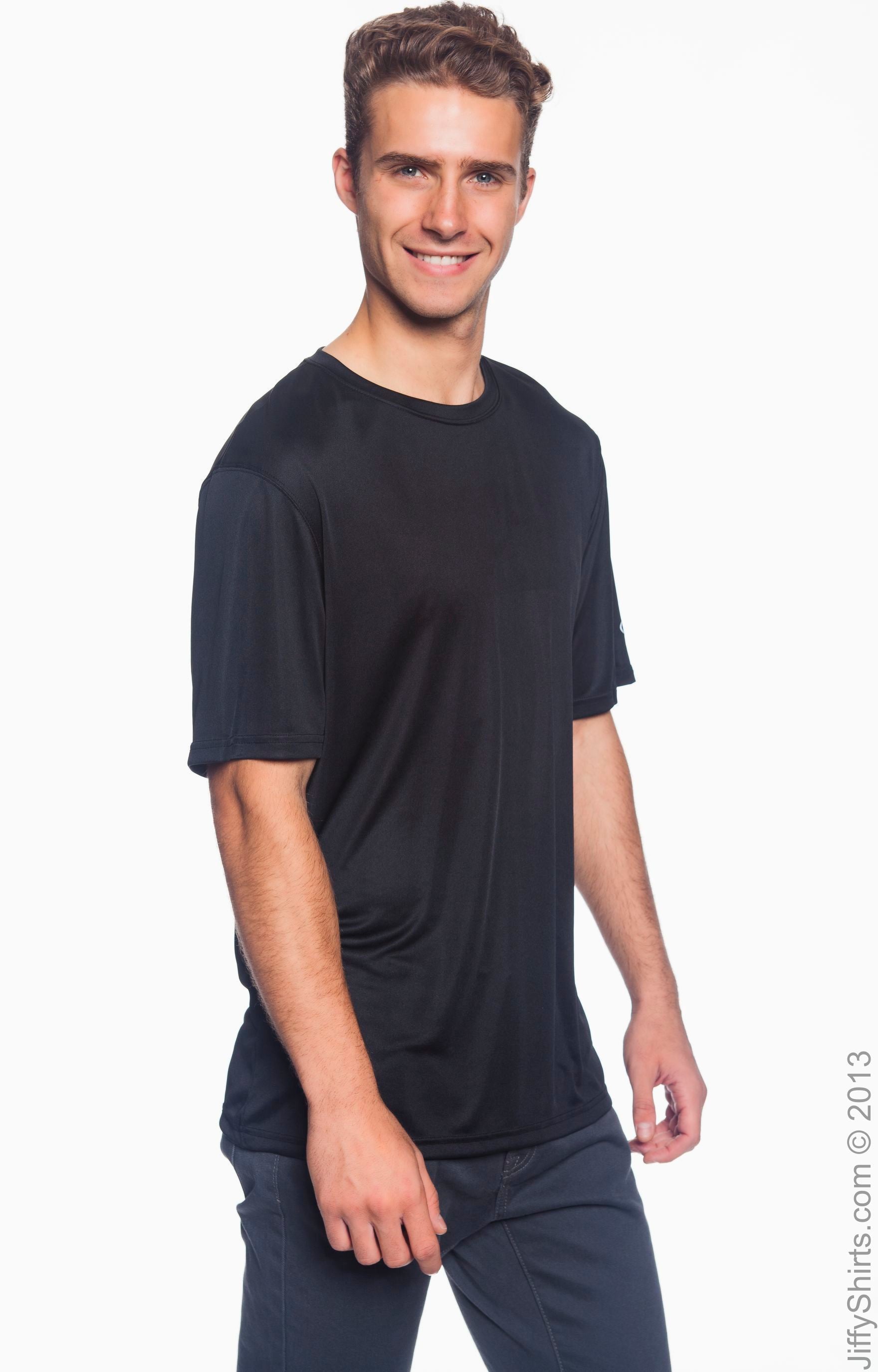 Unisex Double Dry® Interlock T-Shirt - Black
