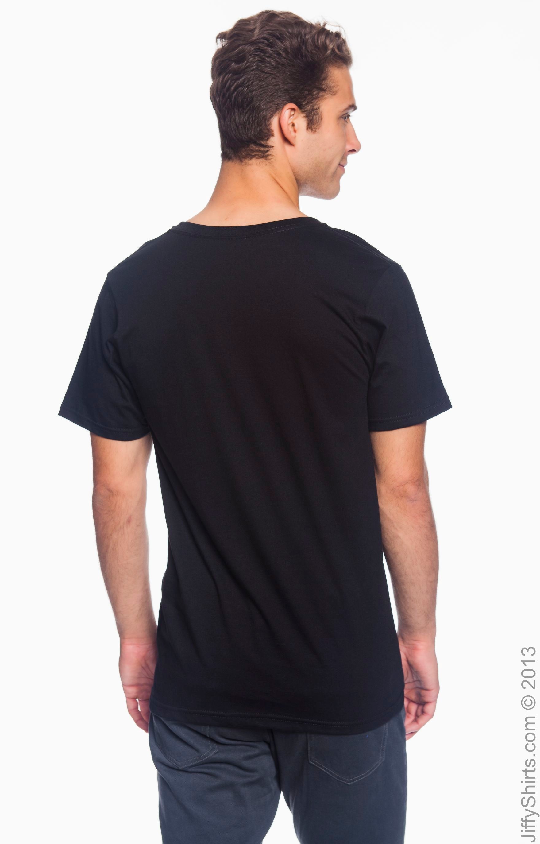 Unisex Lightweight V-Neck T-Shirt - Black