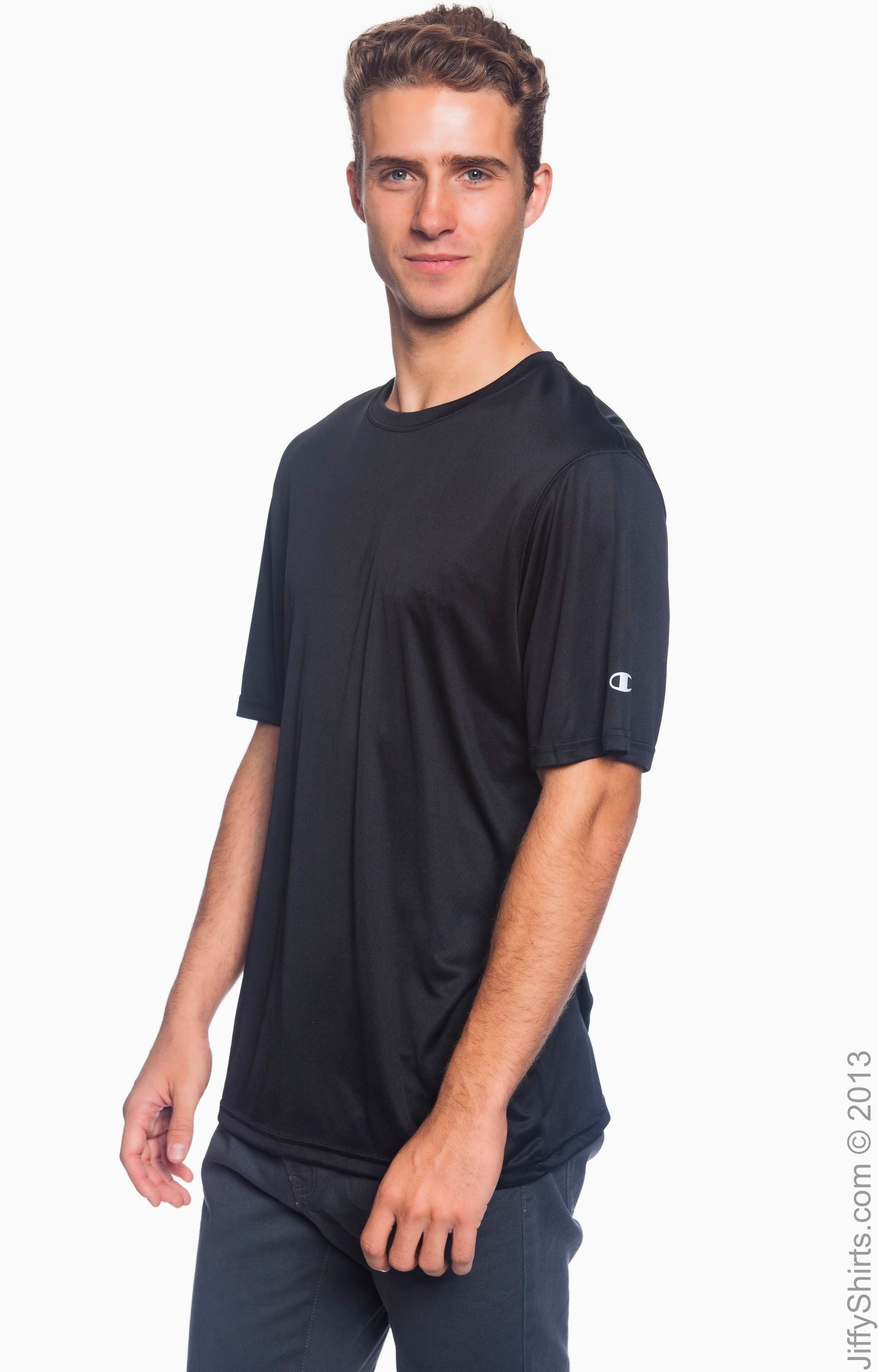 Unisex Double Dry® Interlock T-Shirt - Black