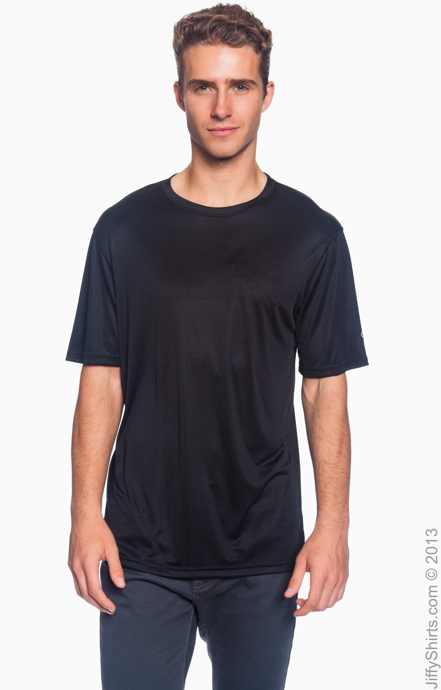 Unisex Double Dry® Interlock T-Shirt - Black