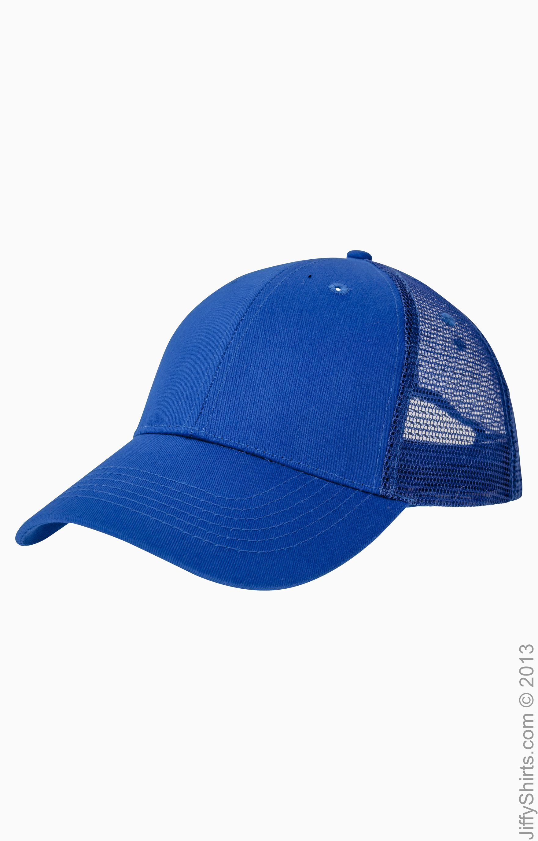 6-Panel Structured Trucker Cap - Royal
