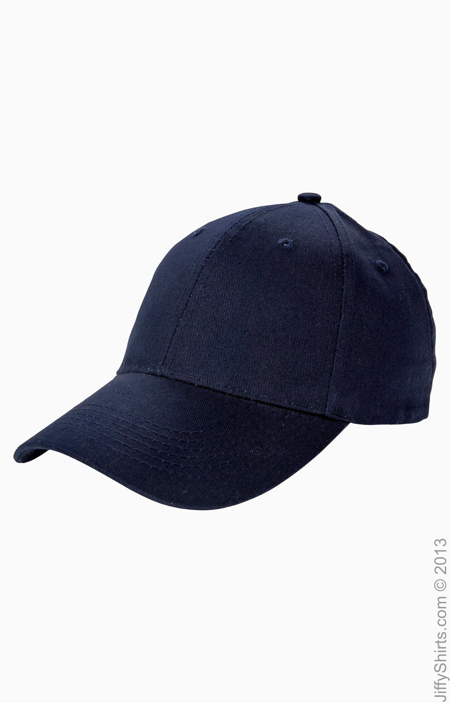 6-Panel Structured Twill Cap - Navy