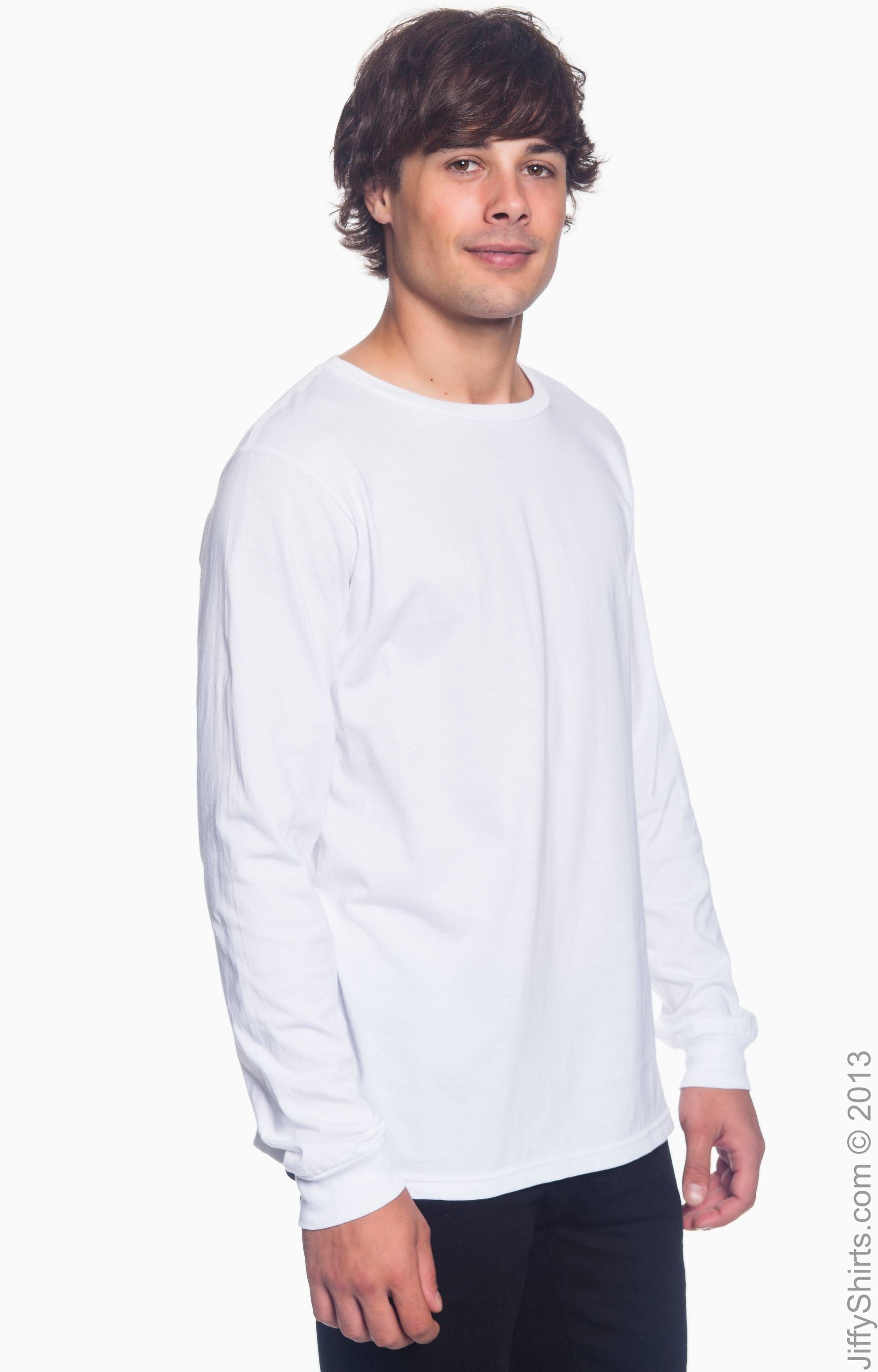 Unisex Lightweight Long-Sleeve T-Shirt - White