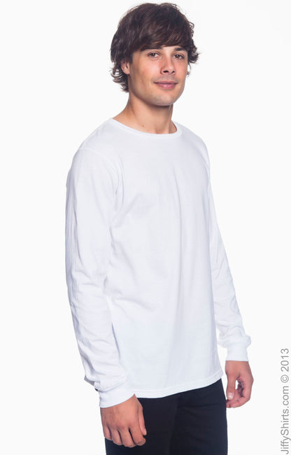 Unisex Lightweight Long-Sleeve T-Shirt - White