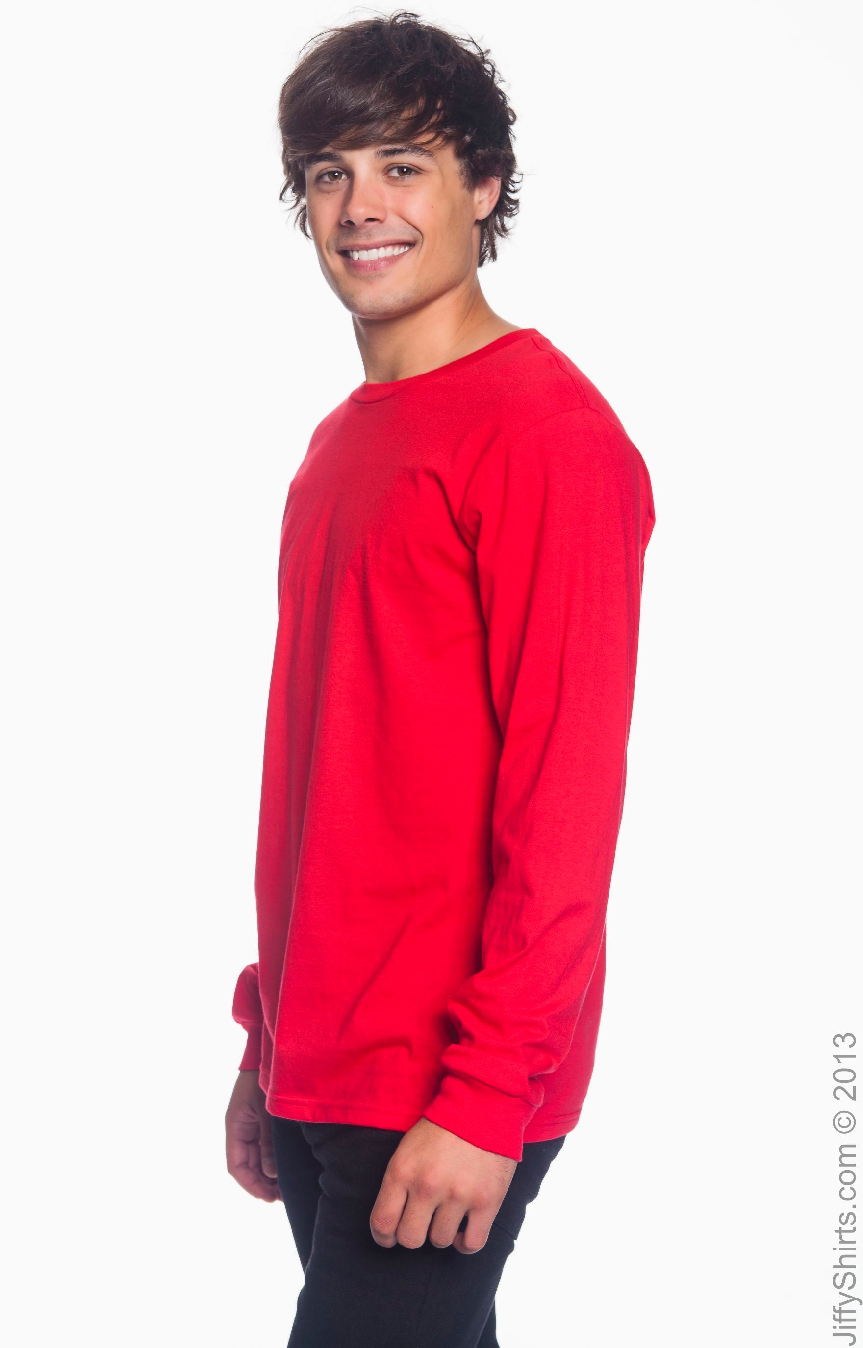 Unisex Lightweight Long-Sleeve T-Shirt - Red