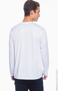 Unisex Double Dry® Long-Sleeve Interlock T-Shirt - White