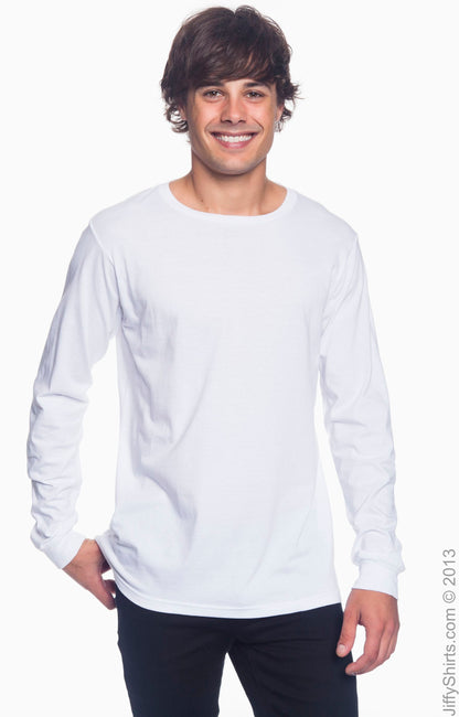 Unisex Lightweight Long-Sleeve T-Shirt - White
