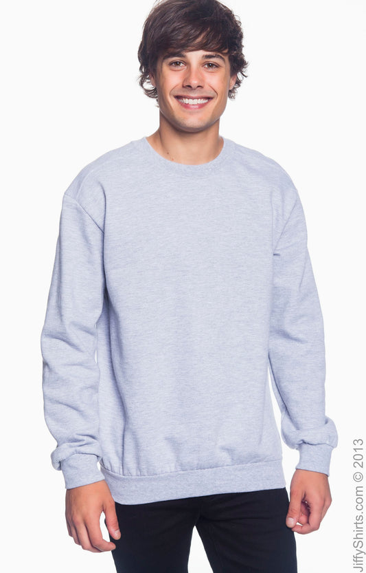 Unisex Crewneck Fleece - Heather Gray